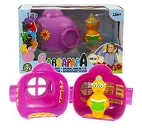 Giochi Preziosi Barbapapa- Barpapapà-Casetta Violet di Barbottina con Dipinto Floreale Esterno Porta E Finestra Apribili, Decorata all'Interno con Stikers, BAP42300