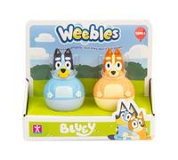 Giochi Preziosi Bluey - Set Completo Con 2 Personaggi Weebles Serie Bluey Che Dondolano Sempre Ma Non Cadono Mai, Per Bambini A Partire Da 18 Mesi, Weu00000