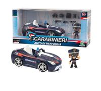 Giochi Preziosi Carabinieri - Auto dei Carabinieri con Personaggio Mini Action Hero 7 cm, Accessori Inclusi, Auto con Luci a Ruota Libera, Per Bambini dai 4 Anni