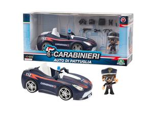 Giochi Preziosi Carabinieri - Auto dei Carabinieri con Personaggio Mini Action Hero 7 cm, Accessori Inclusi, Auto con Luci a Ruota Libera, Per Bambini dai 4 Anni