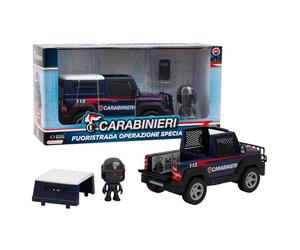 Giochi Preziosi Carabinieri - Set Jeep e Personaggio Mini Action Hero Alto 7 Cm Dei Carabinieri, Veicolo Carabinieri, Furgone Giocattolo, Per Bambini A partire Dai 4 Anni