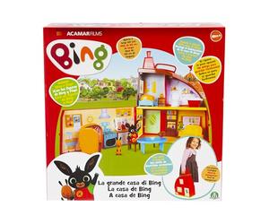 Giochi Preziosi Casa Bing Giocattolo, Playset con 2 Personaggi - Bing e Flop, Giochi Bambini 1 Anno e Mezzo +, Casa con Accessori Interattivi, 2 Piani e 3 Stanze Complete di Accessori della Serie TV