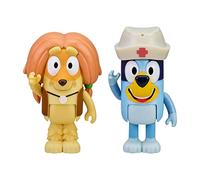 Giochi Preziosi coppia personaggi indy e bluey doctor con cappello stemma crocerossa come accessorio per bambini a partire da 3 anni, BLY07300
