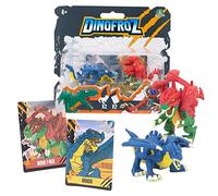 Giochi Preziosi, Dinfroz, T-Rex Virus + Soldier Dragon - 2 Personaggi da 5 cm , 2 Dino Card incluse per Scoprire La Potenza Dei Personaggi, Per Bambini A Partire Dai 3 Anni