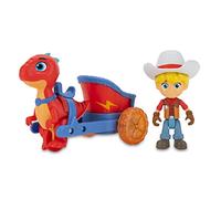 Giochi Preziosi Dino Ranch Jon & Blitz, Veicolo con Dinosauro e Personaggio Alto Circa 7.5 cm, Come Visto in TV, per Bambini a Partire dai 3 Anni, DNA03100