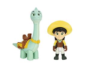 Giochi Preziosi Dino Ranch Min & Clover Coppia di Personaggi, Personaggio Alto Circa 7.5cm e Dinosauro Alto 9cm Circa, Come nel Cartone Animato, per Bambini a Partire dai 3 Anni, DNA00200, Multicolore