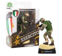Giochi Preziosi Esercito Italiano, Personaggio Alpino Paracadutista Rangers, Altezza 8 cm, Soldatino Giocattolo Militari dell'Esercito Italiano, Uniforme Dettagliata, 11 Modelli da Collezionare