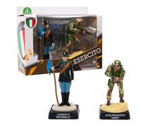 Giochi Preziosi Esercito Italiano, Personaggio Lanciere Reggimento Montebello e Alpino Paracadutista Rangers, Altezza 8 cm, Soldatini Giocattolo Militari dell'Esercito Italiano, Uniforme Dettagliata