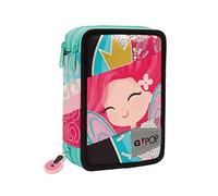 ASTUCCIO 3 ZIP GOPOP PRINCESS CUORE PENNA CANCELLABILE FRIXION E COLORI GIOTTO