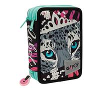 Giochi Preziosi GOPOP 2022 Astuccio Triplo Rebel, per chi si sente stilosa, energica e glamour, completo di Matite Colorate, Pennarelli, Penne, Gomma, Temperino, Righello e Forbice, GG9L2000
