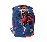 Giochi Preziosi Zaino estensibile Round Dragon, schienale Comfort Back, tasche frontale e interne