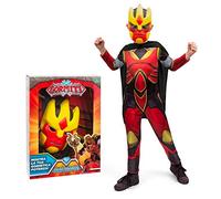 Giochi Preziosi Gormiti - Costume da gioco di ruolo con tuta, maschera e mantello Keryon, 115-130 cm