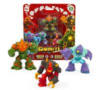 Giochi Preziosi, GORMITI LEGENDS Thug V2, Tongs e Screaming Guardian, 3 Personaggi 5 cm Versione Cartoon e metallizzata, card inclusa, per bambini dai 4 anni