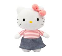 Giochi Preziosi Hello Kitty Peluche 30 cm Tutina Rosa Fiocco Rosso Maglia A Righ