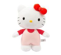 Giochi Preziosi Hello Kitty Peluche Morbido 30 cm con Gonna in Jeans Fiocco Rosa