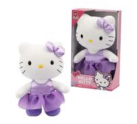 Giochi Preziosi Hello Kitty Peluche morbido 30cm Con Vestito e Fiocco in Raso Vi