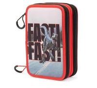 Giochi Preziosi Jurassic Word - Astuccio Triplo Scuola Con 3 Zip E 3 Scomparti, Contiene 18 Matite Colorate, 18 Pennarelli e altri Pratici Oggetti per la Scuola,13 l x 19,5 h x 6,5 p