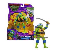 Giochi Preziosi - Leonardo Tartarughe Ninja Caos Mutante, Leonardo Deluxe Parlante da 15 cm con Effetti Sonori e Funzione Meccanica da Combattimento, Per Bambini dai 4 anni