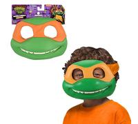 Giochi Preziosi - Tartarughe Ninja Caos Mutante - Maschera Del Personaggio Michelangelo Con Elastico Per Trasformarti Nel Tuo Ninja Preferito, Per Bambini A Partire Da 4 Anni