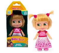 Giochi Preziosi Masha E Orso - Bambola Masha Alta 12 Cm Con Codini E Vestito Compleanno Fedele Riproduzione Visto In Tv, Per Bambni A Partire Dai 3 Anni