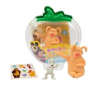 Giochi Preziosi - Masha e Orso: Maiale e Lepre Set Personaggi da 7 cm, Confezione Trasportabile con Sticker, Personaggi Originali del Cartone Animato Masha e Orso, Per Bambini da 3 Anni in Su