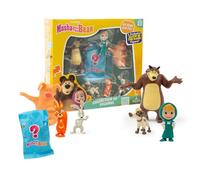Giochi Preziosi Masha E Orso - Set Composto Da 6 Personaggi Della Famosa Serie Tv Alti dai 5 Ai 7 Cm Ed 1 Esclusivo A Sorpresa Che Si Illumina Al Buio, Per Bambini A partire Dai 3 Anni