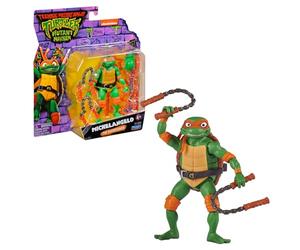 Giochi Preziosi - Michelangelo Tartarughe Ninja Caos Mutante, Michelangelo in versione Action Figure Base Articolata da 12 cm, Personaggio con Armi da Combattimento, Per Bambini dai 4 anni