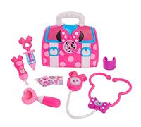 Giochi Preziosi - Minnie Valigetta del Dottore, Apribile con 8 Accessori con Funzioni Sonori e Luminose, per Bambini a Partire dai 3 Anni in Su, Multicolore MCN09000
