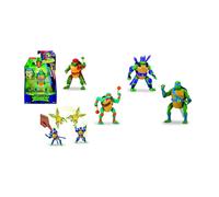 TARTARUGHE NINJA Figura Action LEONARDO 15cm Ninja Spin Action Giochi Preziosi