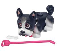 Giochi Preziosi - Pet Parade, Cucciolo di Cane, Razza French Bulldog con Osso e Guinzaglio, Bianco/Nero