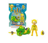 Giochi Preziosi Petronix Defender - Jia e Paul-E, Missione con Motocicletta e Zaino Removibile Giocattolo, Personaggio Action Figure 7 cm, Supereroe Trasformabile per Bambini dai 3 anni