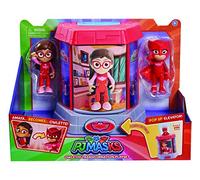 Giochi Preziosi Pj Masks Gufetta Camera di Trasformazione con 2 Personaggi