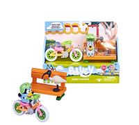 Giochi Preziosi, Playset Bluey Motocicletta con Personaggio, Giochi Bambini 3 Anni +, Set di Gioco Articolato e Dettagliato con Bluey, Motocicletta, Panchina e Uccello Ibis