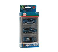 Giochi Preziosi Polizia - 3 Veicoli Die Cast Della Polizia Mod2 A Ruota Libera In Scala 1:64 Livrea Originale Della Polizia E Dettagli Serigrafati. Per Bambini A Partire Dai 4 Anni