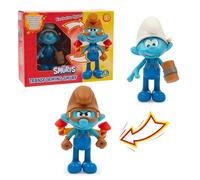 Giochi Preziosi I Puffi - Puffo Inventore, Il Personaggio Si Trasforma Come Nel Film, Articolato e Alto 10 cm, Con Accessori, per bambini a partire da 3 anni