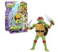 Giochi Preziosi-Raffaello Tartarughe Ninja Caos Mutante, Raffaello In Versione Action Figure Trasformabile Da Tartaruga A Ninja, Personaggio Articolato E Accessorito Da 15 Cm, Per Bambini Dai 4 Anni