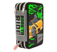 GIOCHI PREZIOSI SCUOLA ASTUCCIO TRIPLO CON 3 ZIP ,GOPOP23 MONSTER TRUCK