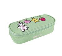 Giochi Preziosi-Sketch Astuccio Ovale Capiente Scuola Bambina 2 zip Verde
