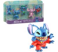 Giochi Preziosi - Stitch, Cofanetto 5 statuette, 7,5 cm, Giocattoli per Bambini