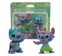 Giochi Preziosi Stitch - Hula Stich e Hero Stich In Un Unico Blister, 2 Personaggi Alti 6 cm, Colorati E con Pose Divertenti, per bambini a partire dai 3 anni