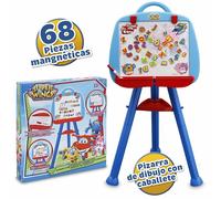 Giochi Preziosi - Super Wings, Lavagna Scrivi e Cancella con Cavalletto