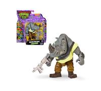 Giochi Preziosi Turtles - Rocksteady Tartarughe Ninja Caos Mutante 12 cm, Action Figure Articolata, Con Accessori e Armi da Combattino, Per Bambini dai 4 Anni PER BAMBINI A PARTIRE DAI 4 ANNI