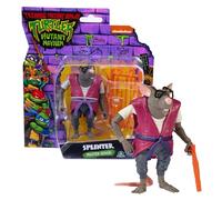 Giochi Preziosi - TARTARUGHE NINJA 2023 CAOS MUTANTE - SPLINTER IN VERSIONE ACTION FIGURE ARTICOLATA - DIMENSIONE 12 CM - DETTAGLIATA E CON ARMA DA COMBATTIMENTO - PER BAMBINI A PARTIRE DAI 4 ANNI