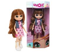 Giochi Preziosi UNIQUE EYES - Bambola Articolata 25 cm, con Occhi Grandi Magici e Profondi, Segue il Tuo Sguardo, Sophia Fashion Doll, per Bambine a Partire dai 3 Anni, Multicolore