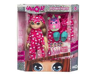Giochi Preziosi UNIQUE EYES - Pigiama Party Amy, con tanti accessori, inviti per il party per organizzare serate divertenti, per bambine a partire dai 3 anni