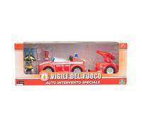 Giochi Preziosi Vigili Del Fuoco - Auto Dei Vigili Del Fuoco Con Livrea Originale A Ruota Libera, Rimorchio E Pompiere Da 7 Cm Con Accessori Da Equipaggiamento, Per Bambini A Partire Dai 4 Anni