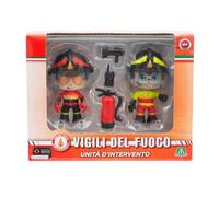 Giochi Preziosi Vigili Del Fuoco - Set 2 Personaggi Da 7 Cm Con Divisa Vigili Del Fuoco Articolati E Accessori Da Equipaggiamento, Per Bambini A Partire Dai 4 Anni
