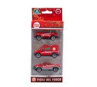 Giochi Preziosi Vigili Del Fuoco-Set Di 3 Veicoli Die Cast Mod1 Fantasia A Ruota Libera In Scala 1:64 Con Livrea Originale Dei Vigili Del Fuoco E Dettagli Serigrafati,Per Bambini A Partire Dai 4 Anni