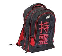 Giochi Preziosi - Zaino Estensibile Shaman King, 3 Scomparti con cerniera, Schienale e Spallacci Imbottiti, adatto alla scuola primaria, 31 l x43 h x17,5 p cm (+9), capacità 23,5 l