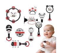 Giochi Sonagli per Bambini,Sonaglino A Mano Con Panda - Strumento Musicale Educativo Per Asilo E Apprendimento Prescolare